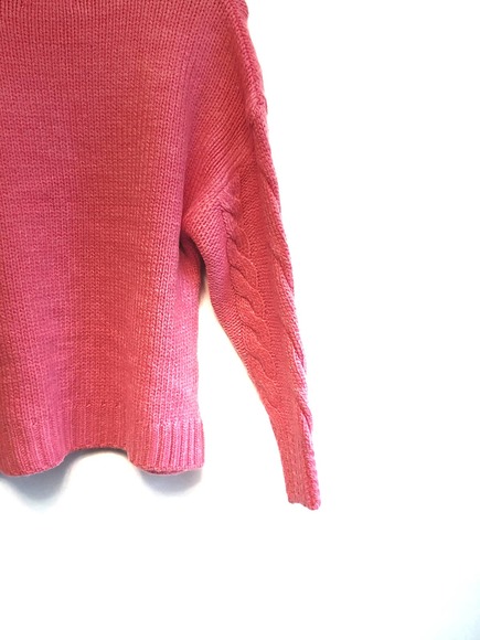 NEW Anthropologie Pink Mock Neck Cable-Knit Sweater - Various - Picture 10 of 12